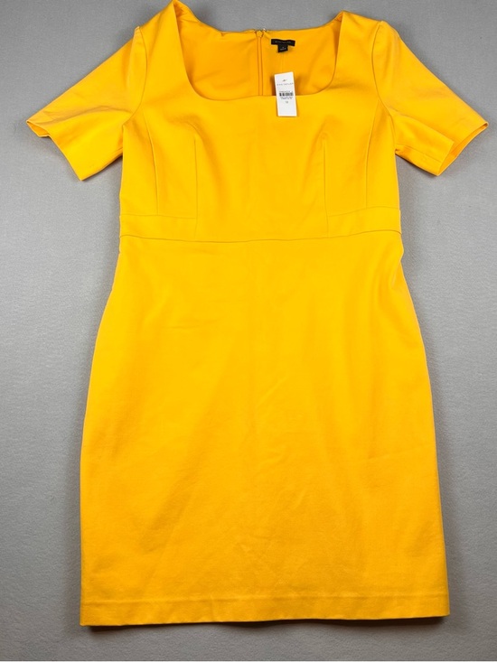 Ann Taylor Dresses & Skirts - Ann Taylor Yellow Square-Neck Midi Sheath Dress